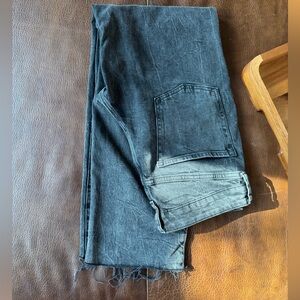 Old Navy O.G. High Rise Loose Straight Black Denim Jeans